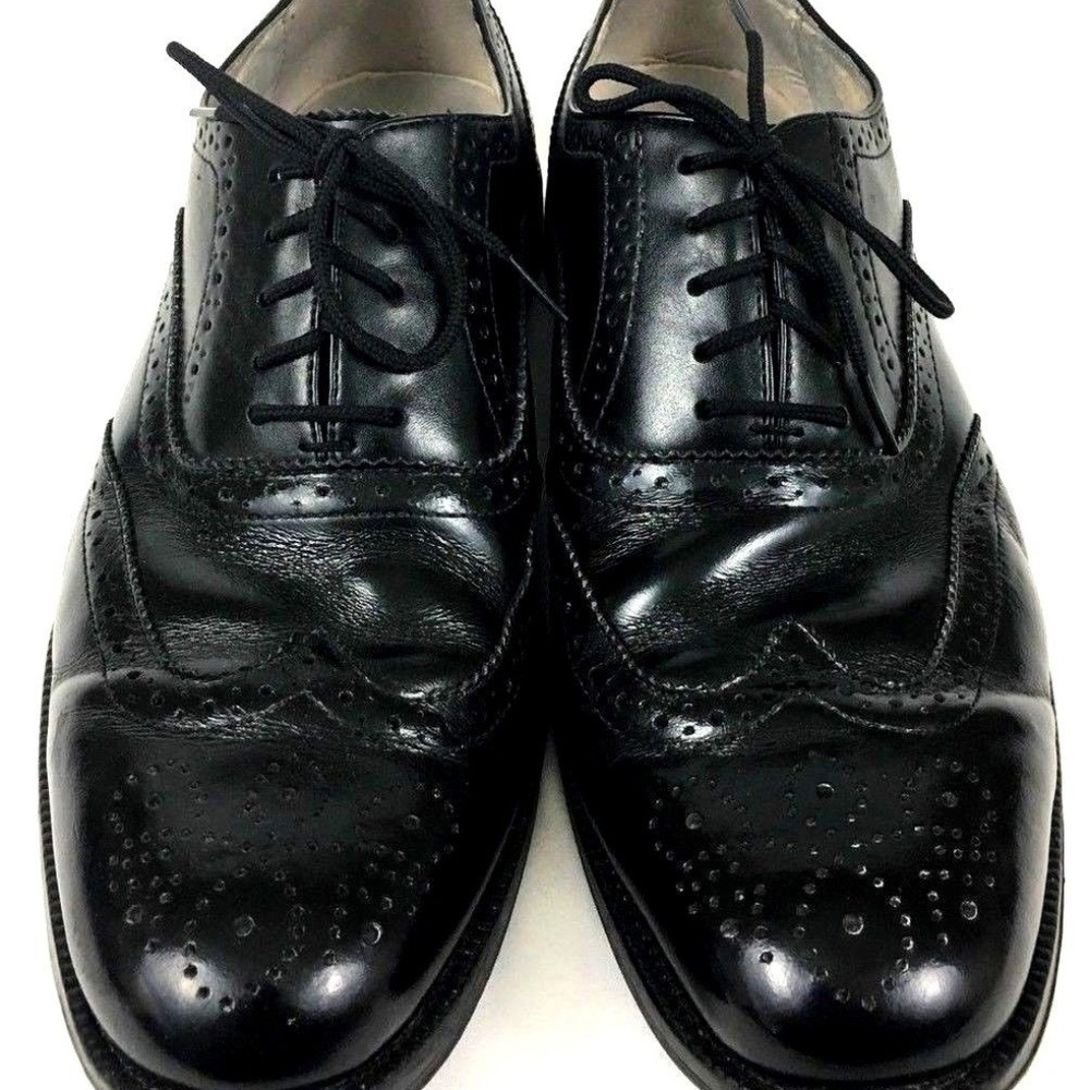 G.H. Bass Nicholas Wingtips Black Men's SIZE 10M